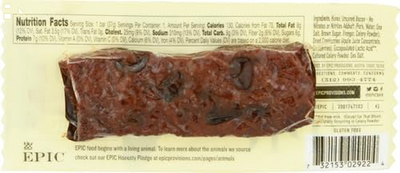 Epic Provisions, Bison Bacon Cranberry Bar, 1.3 Ounce