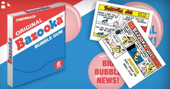 Bazooka Throwback Mini Wallet, 1.27 Ounce