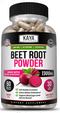 Organic Beet Root Powder 1300Mg Capsules Nitric Oxide Booster Superfood Beetroot