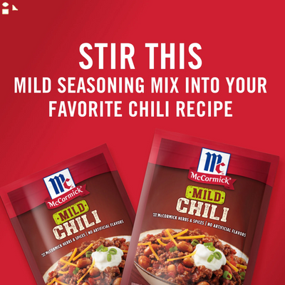 Mccormick Mild Chili Seasoning Mix, 1.25 Oz Envelope