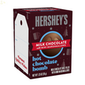 HERSHEY'S Milk Chocolate Mini Marshmallows Hot Chocolate Bomb, Christmas Candy Gift Box, 1.25 Oz