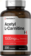 Acetyl L-Carnitine 1500Mg | 200 Capsules | Extra Strength ALCAR Supplement | Non-Gmo, Gluten Free