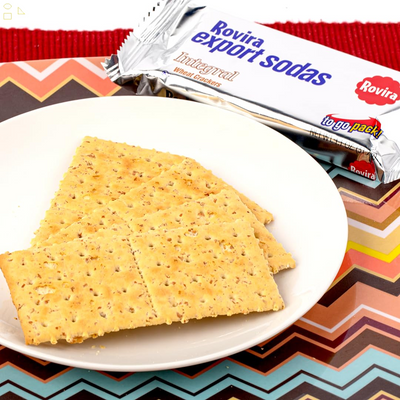 Rovira Whole Wheat Crackers - Crunchy and Tasty Snack for Tea or Coffee - 9 Oz (Pack of 1)