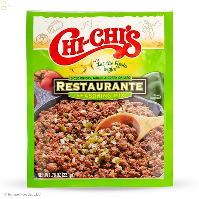 CHI-CHI'S Fiesta Restaurante Seasonings Mix, .78 Oz | Diced Onions, Garlic, and Green Chiles Packaging May Vary