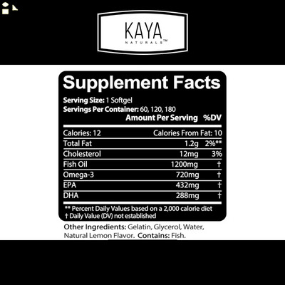Omega 3 Gummies 60Ct, Supports Joint Inflammation, Heart, Brain & Overall Health