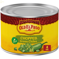 Old El Paso Mild Chopped Green Chiles, 4 Oz. Packaging may vary