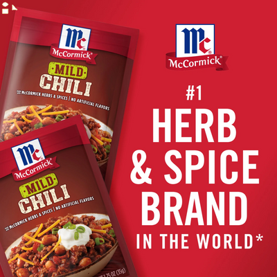Mccormick Mild Chili Seasoning Mix, 1.25 Oz Envelope