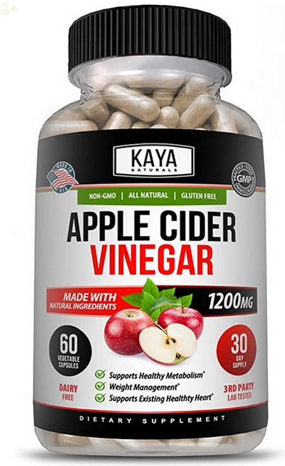 Slimming Apple Cider Vinegar 1200Mg 60Ct Appetite Suppressant