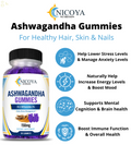 Ashwagandha Gummies Anti-Axiety, De-Stress Vitamin Supplement, Compare to Goli
