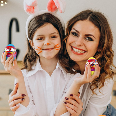 Surprise Eggs Candy for Kids, Large Prefilled Eggswith Original Skittles Candy, (3 Pack)