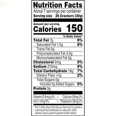 Cheez-It Cheese Crackers, Baked Snack Crackers, Office and Kids Snacks, White Cheddar, 7Oz Box (1 Box)