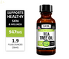 100% Pure Tea Tree Melaleuca Oil 2Oz Therapeutic Grade All Natural Essential Oil