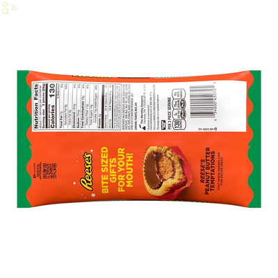 REESE'S Miniatures Milk Chocolate Peanut Butter Cups, Christmas Candy Bag, 9.9 Oz