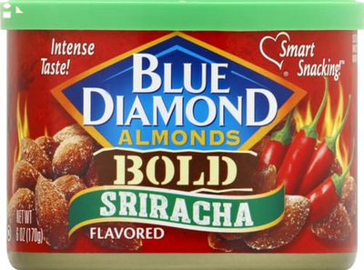 Blue Diamond Almonds, Bold Sriracha, 6 Ounce