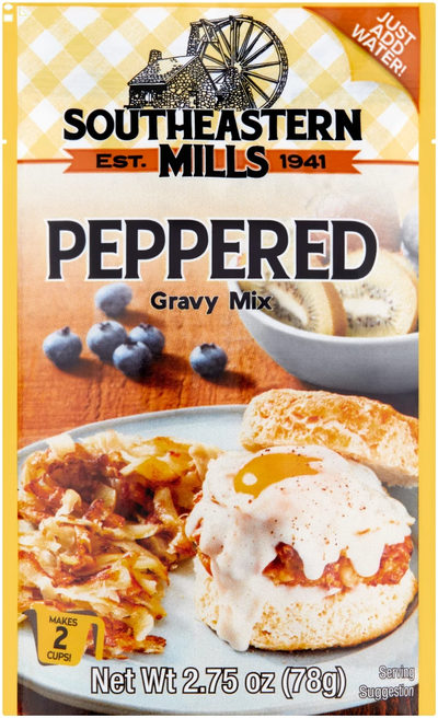 Southeastern Mills Peppered Gravy Mix, 2.75 Oz Packing May Vary