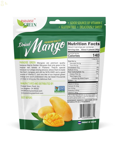 [1 Resealable Bag] — 6Oz (170G) — Classic Dried Fruit: Tasty Mango