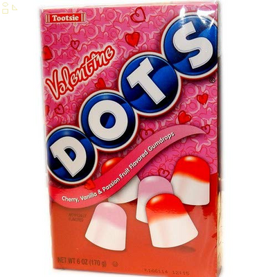 Tootsie Valentine Dots Candy, 6-Ounce Pack