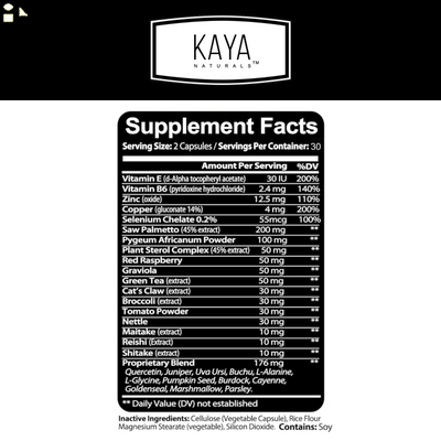 Prostate Support - Saw Palmetto - Reduce Frequent Urination, Stamina Supplement
