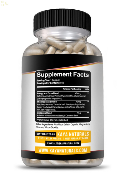 Premium OXY Burn Thermogenic 471Mg, Appetite Control, Fat Burner