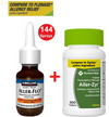 M-M Cetirizine 200 Ct. + KS 1 Fluticasone Nasal Spray | Non-Drowsy Allergy Relief Tablets Antihistamine (200 Ct.) plus Fluticasone Nasal Spray 50Mcg, 1 Bottle 144 Sprays | Compare to Zyrtec & Flonase