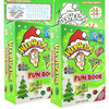 Warheads Christmas Stocking Stuffer Activity Book with Sour Taffy Candy, Individually Wrapped Fruit Flavored Taffies, (Pack of 2)