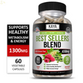 (2 Pack) Best Sellers Blend 60Ct - Boost Metabolism Energy Health