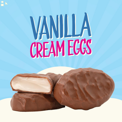 Easter Candy Box - Milk Chocolate Vanilla Cream Eggs, 7 Ounces (12 Pieces)