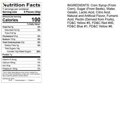 Albanese World'S Best Sour 12 Flavor Gummi Bears, 8 Ounce Bag