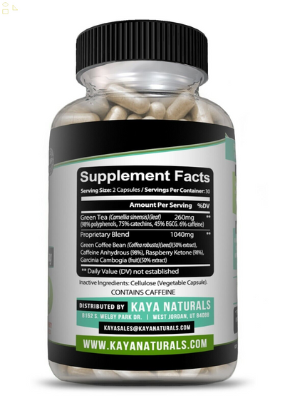 Green Tea Fat Burner 1200Mg Natural Supplement, Increase Metabolism