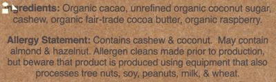 HU KITCHEN Raspberry Cashew Butter Chocolate Bar, 2.1 OZ