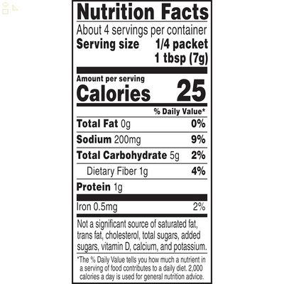 12 Packs Ortega Seasoning Mix, Reduced Sodium Chili, 1 Ounce Packaging may vary