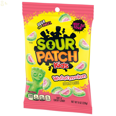 SOUR PATCH KIDS Watermelon Soft & Chewy Candy, 8 Oz Bag