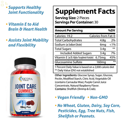 Joint Care Gummies Build, Boost, Increase Joint Flexibility Cartilage & Mobility