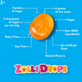 Zollipops Clean Teeth Zolli Drops 1.6Oz - Peppermint Flavor for Dental-Friendly and Delicious Sugar-Free Snacking