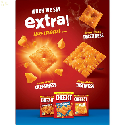 Cheez-It Baked Snack Cheese Crackers, Original, 12.4 Oz Box