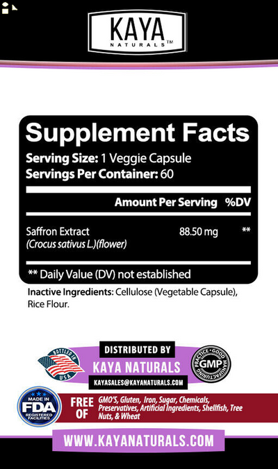 (2 Pack) Saffron for Seasonal Depression, Libido Support and Appetite Control