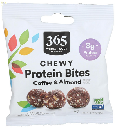 , Protein Chewy Bites Coffee Almond, 1.58 Ounce