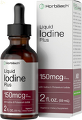 Liquid Iodine Drops | 2 Fl Oz | 150 Mcg | Iodine & Potassium Iodide Liquid Tincture | Vegetarian, Non-Gmo, Gluten Free Supplement