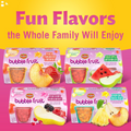 Del Monte® Bubble Fruit™ Peach Strawberry Lemonade Peaches & Popping Boba with Sweetened Juice 4-3.5 Ounce Cups (Pack of 4), Orange
