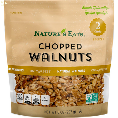 Nature'S Eats Chopped Walnuts, 8 Oz