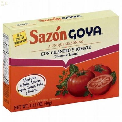 GOYA Cilantro & Tomato Sazon Cilantro & Tomato 1.41 Oz Packing May Vary 