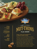 Blue Diamond Almond Cracker Crisps, Flax Seed, 4.25 Oz