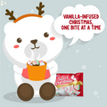 Sweet Christmas Marshmallow Bag - Soft, Assorted Marshmallows in 3 Different Shapes: Christmas Trees, Candy Canes, and Santas - Vanilla Bean Marshmallows - 5.1 Oz per Bag (1 Pack)