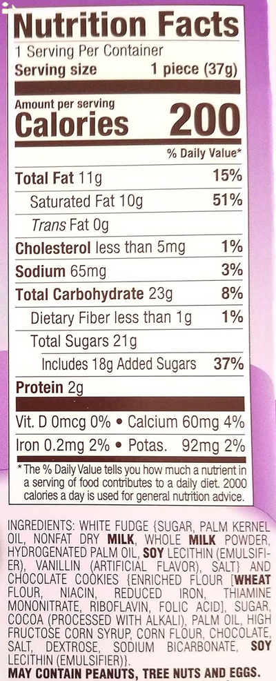 Russell Stover (1 Box) Cookies & Creme White Fudge Easter Bunny Candy - Net Wt. 1.3 / 37 G
