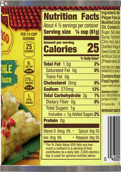 Old El Paso Mild Green Chile Enchilada Sauce, 1 Ct., 10 Oz. Packaging may vary