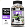 (2 Pack) Max Detox 60Ct Colon Cleanse Detox Toxins Energy Boost