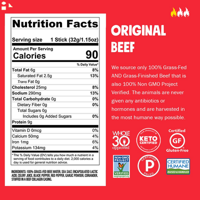 CHOMPS Original Beef Stick, 1.15 OZ