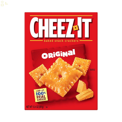 Cheez-It Baked Snack Cheese Crackers, Original, 12.4 Oz Box