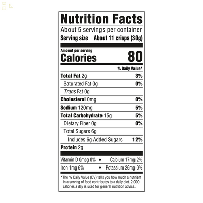 , Aplenty Fruit & Nut Crisps, Cranberry & Hazelnut, 5.3 Oz