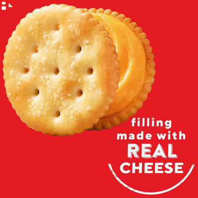 RITZ Cheese Sandwich Crackers, 8 Snack Packs (6 Crackers per Pack)